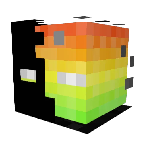 showbite Minecraft avatar head, 3D render