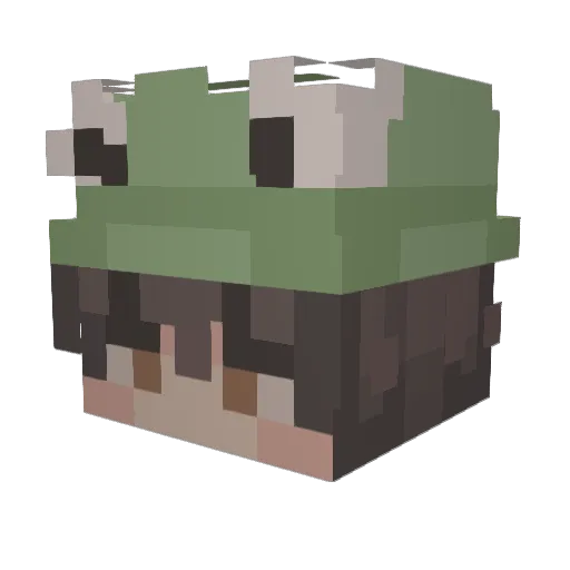 showdowbinky Minecraft avatar head, 3D render