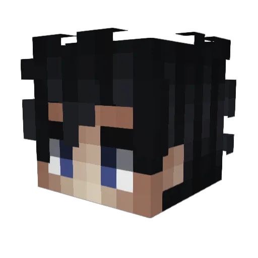 showkh Minecraft avatar head, 3D render