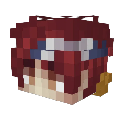 showmaker444 Minecraft avatar head, 3D render