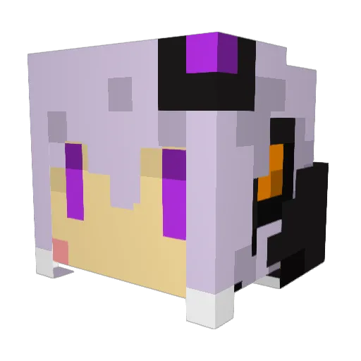 showto Minecraft avatar head, 3D render