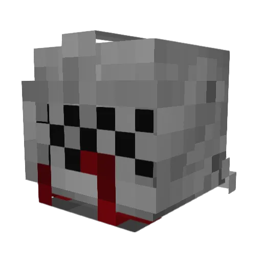 shoxelk Minecraft avatar head, 3D render