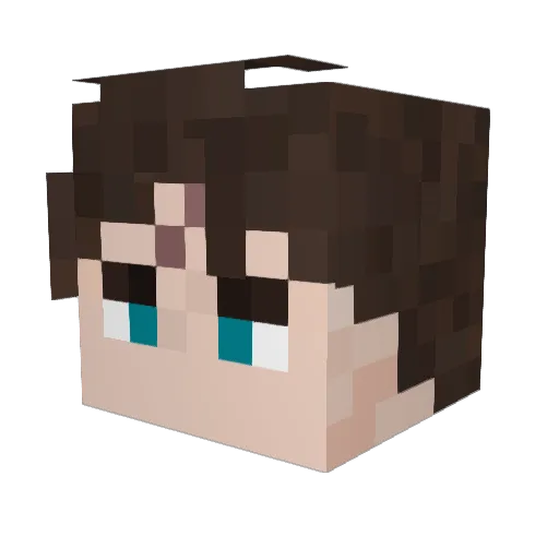 shoyo_x Minecraft avatar head, 3D render