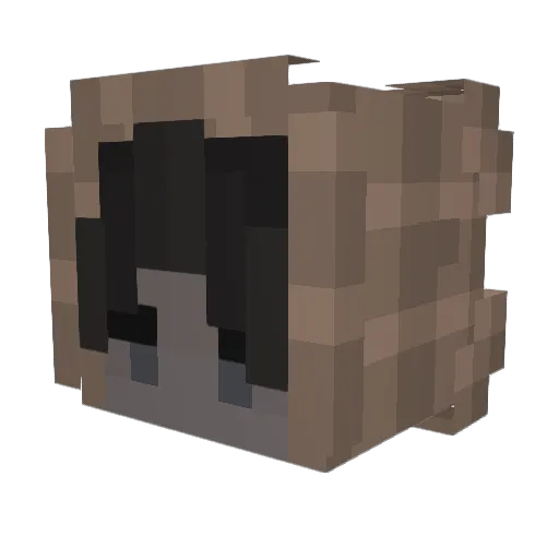 shoyyo Minecraft avatar head, 3D render