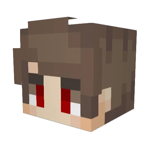 shpun Minecraft avatar head, 3D render