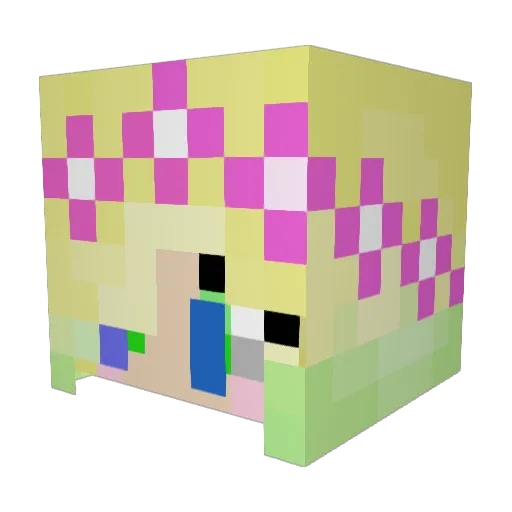 shrabs Minecraft avatar head, 3D render
