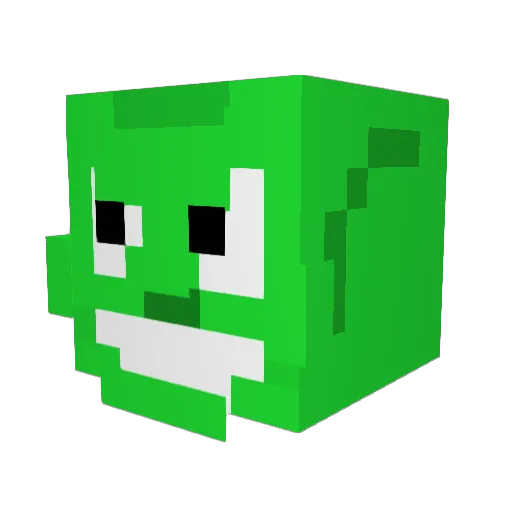 shreddedpapers Minecraft avatar head, 3D render