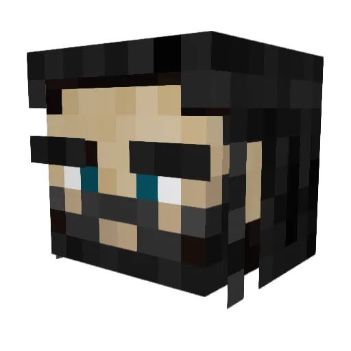 shreder14 Minecraft avatar head, 3D render