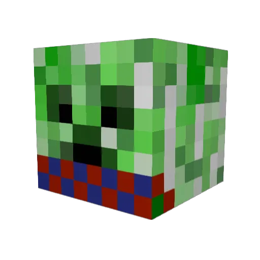 shreder21 Minecraft avatar head, 3D render