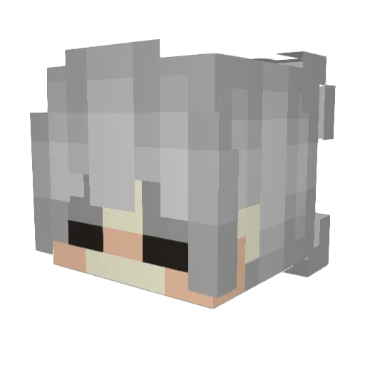 shreekus Minecraft avatar head, 3D render