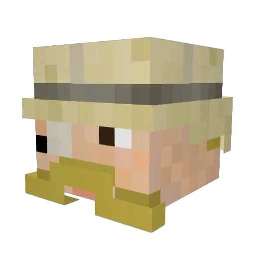shreking420 Minecraft avatar head, 3D render