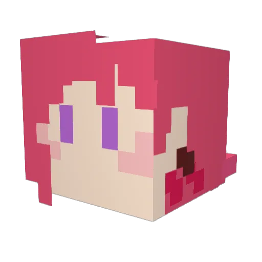 shreyashhy Minecraft avatar head, 3D render