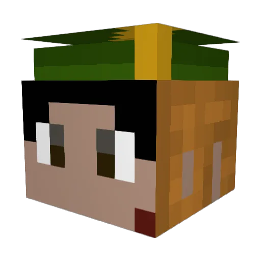 shribrahma Minecraft avatar head, 3D render