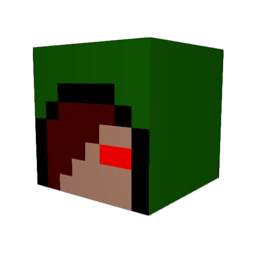 shride856 Minecraft avatar head, 3D render