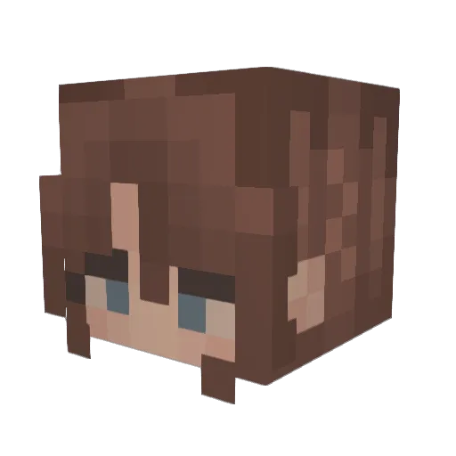 shrillrule Minecraft avatar head, 3D render