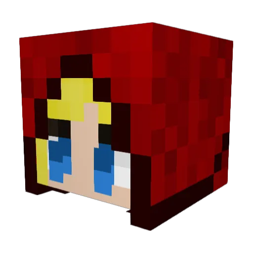 shrillspiker Minecraft avatar head, 3D render