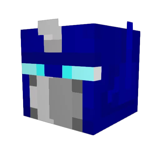 shrimp111 Minecraft avatar head, 3D render