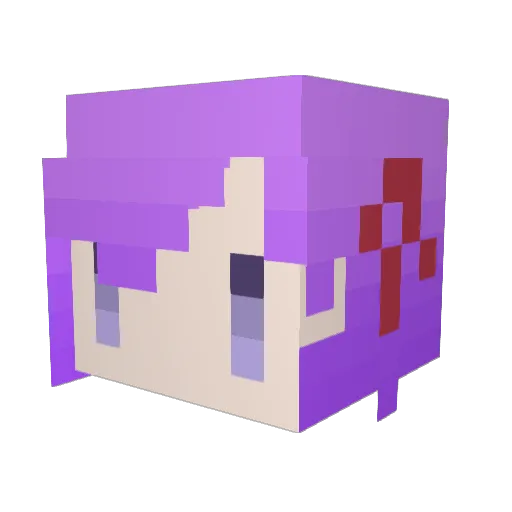 shrimp_jp Minecraft avatar head, 3D render