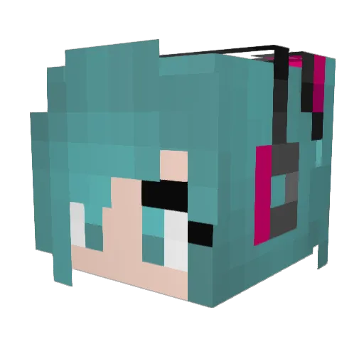 shrimp_juice1 Minecraft avatar head, 3D render