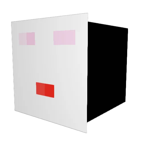 shrimpbased Minecraft avatar head, 3D render
