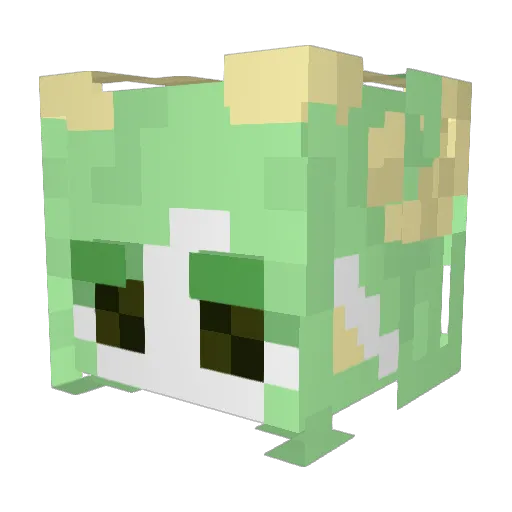 shrimpickle Minecraft avatar head, 3D render