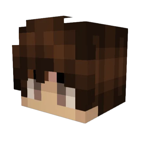 shrinee3 Minecraft avatar head, 3D render