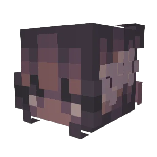 shrinkwrap11 Minecraft avatar head, 3D render