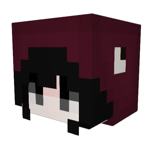 shrleZ Minecraft avatar head, 3D render