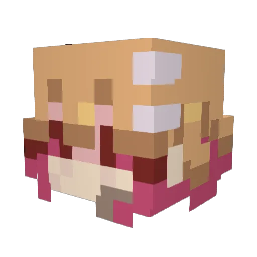 shroobert Minecraft avatar head, 3D render