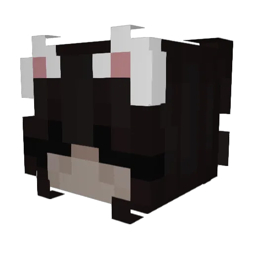 shroomluver Minecraft avatar head, 3D render