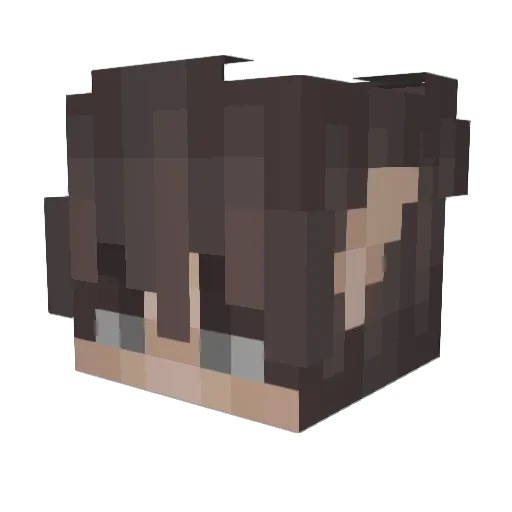shroomylamp Minecraft avatar head, 3D render