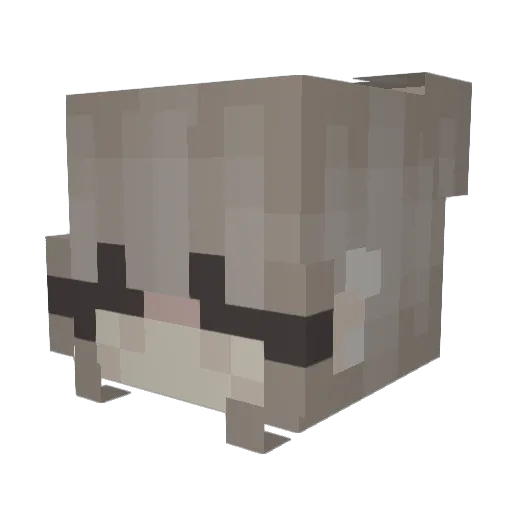 shroomyy_ Minecraft avatar head, 3D render
