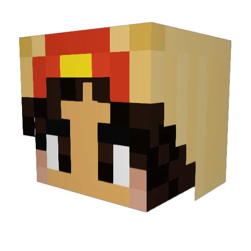 shroomyyy Minecraft avatar head, 3D render