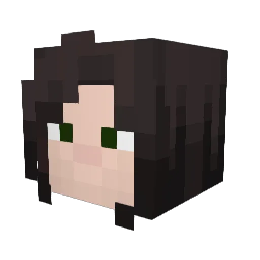 shroomzie Minecraft avatar head, 3D render