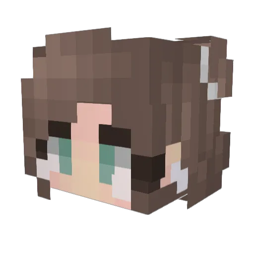 shtakac Minecraft avatar head, 3D render