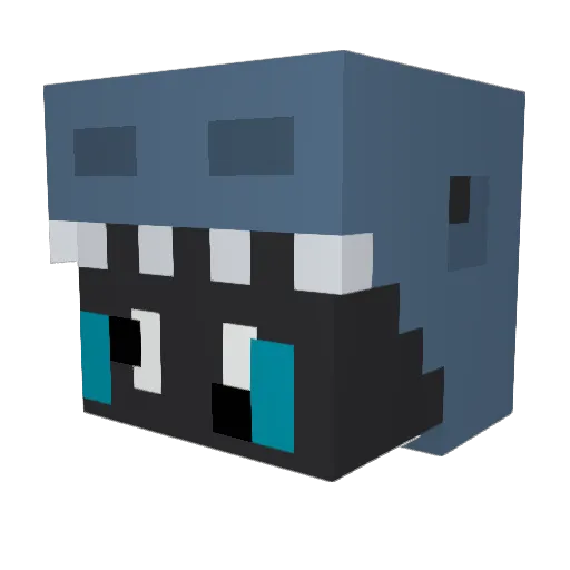 shtarkk Minecraft avatar head, 3D render