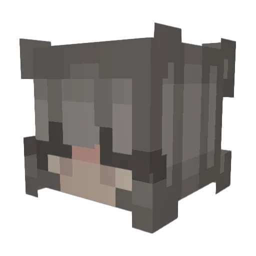 shttee Minecraft avatar head, 3D render