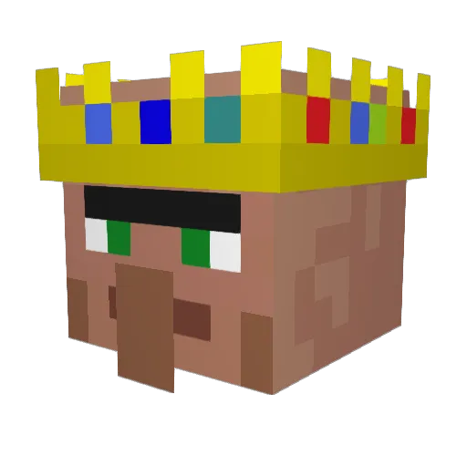 shu0714 Minecraft avatar head, 3D render