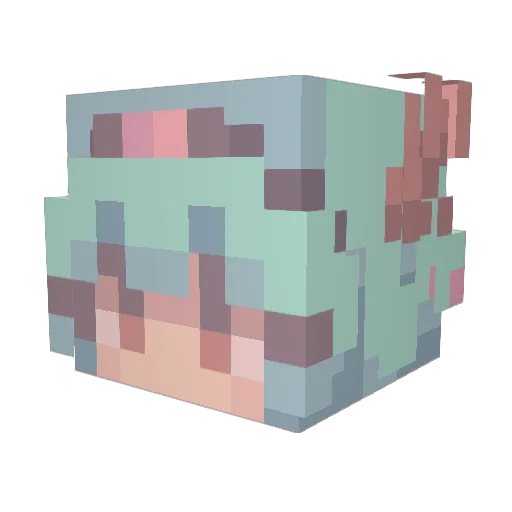 shu999 Minecraft avatar head, 3D render