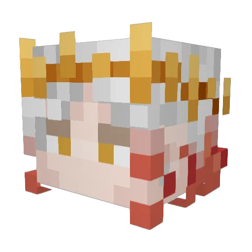 shuaige126 Minecraft avatar head, 3D render