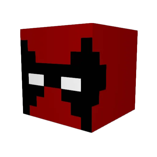 shuan71 Minecraft avatar head, 3D render