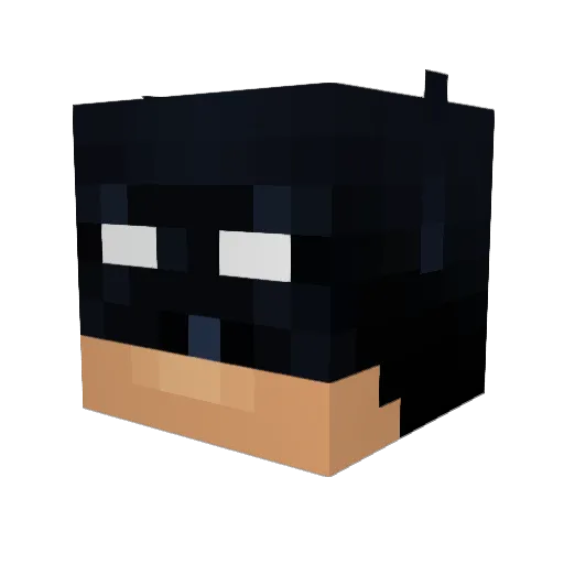 shubiru2 Minecraft avatar head, 3D render