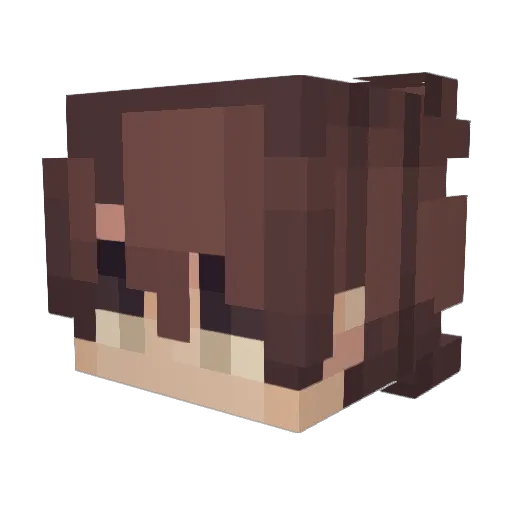 shuby_mau Minecraft avatar head, 3D render