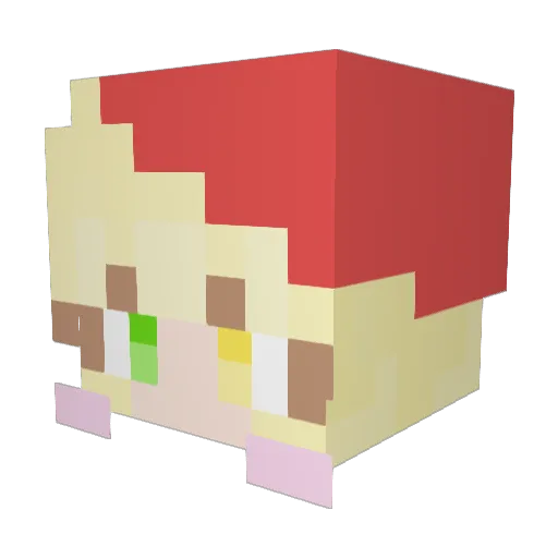 shucream_756 Minecraft avatar head, 3D render