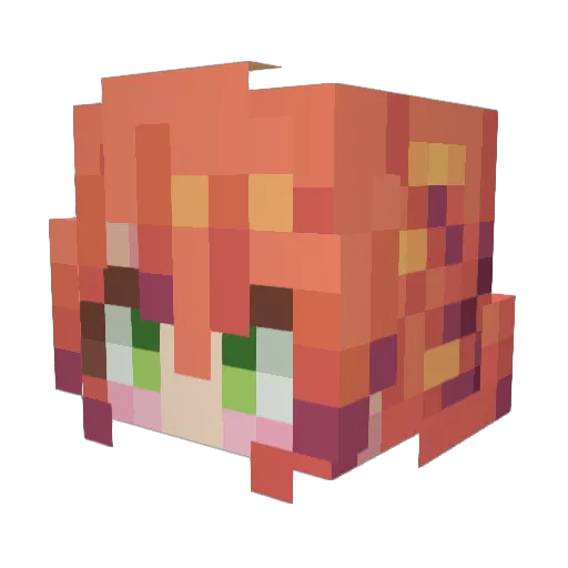 shudongchen_ Minecraft avatar head, 3D render