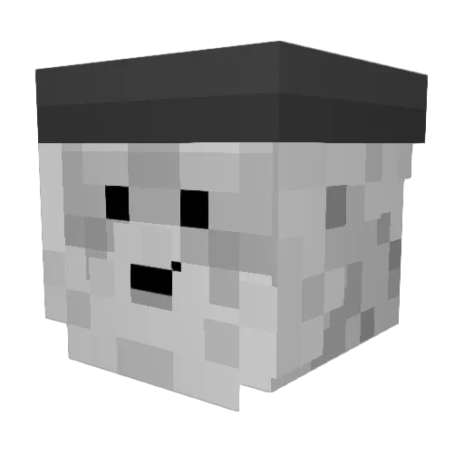 shuex Minecraft avatar head, 3D render
