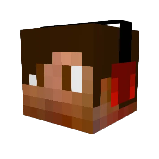 shuffler_tony Minecraft avatar head, 3D render