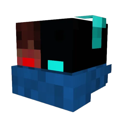 shufran Minecraft avatar head, 3D render