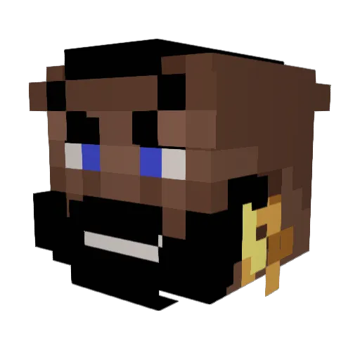 shuki7 Minecraft avatar head, 3D render