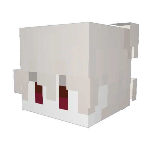 shukm Minecraft avatar head, 3D render